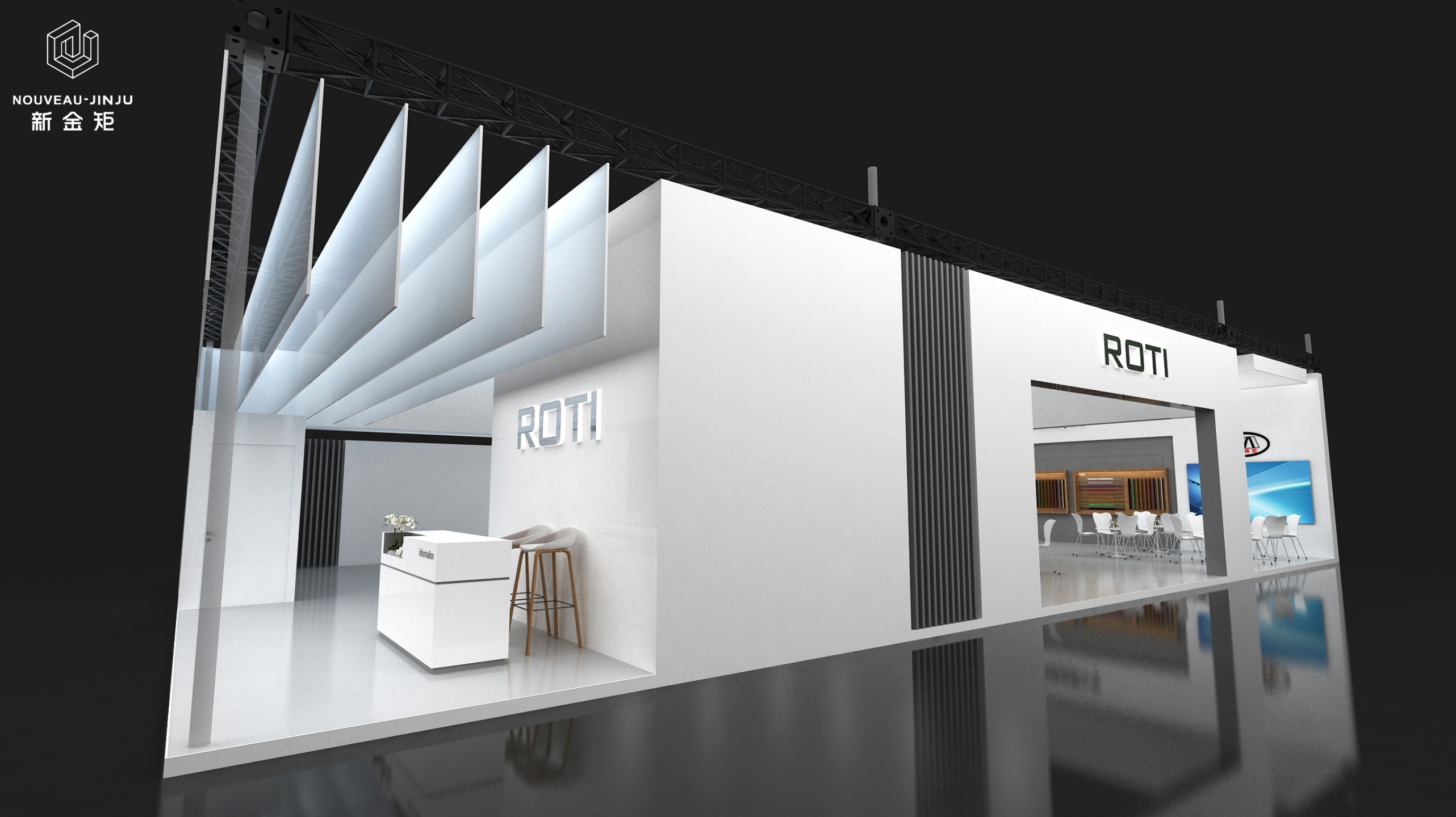 新金矩展廳案例設(shè)計·上海廚衛(wèi)展·璞緹 新金矩展廳案例設(shè)計·上海廚衛(wèi)展·璞緹