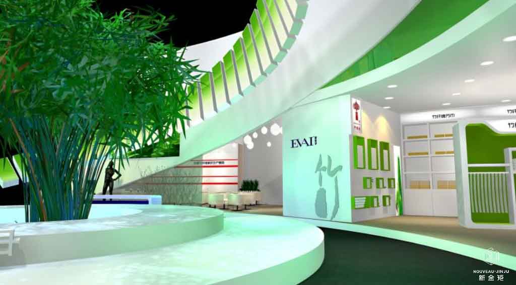 風(fēng)遞竹香仿佛身處竹林中的展臺(tái)設(shè)計(jì) 風(fēng)遞竹香仿佛身處竹林中的展臺(tái)設(shè)計(jì)